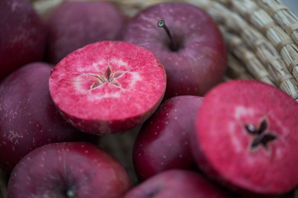 Red-fleshed apples